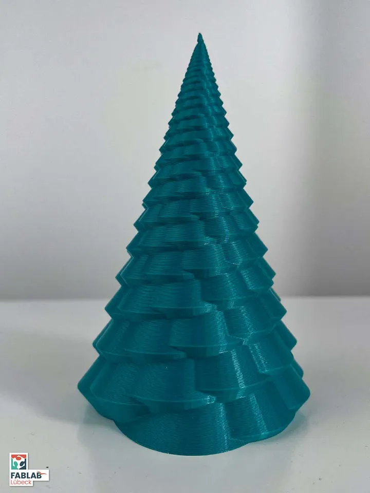 Ein gedruckter Tannenbaum aus PLA